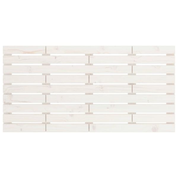 vidaXL Wand-Kopfteil Wei&szlig; 156x3x63 cm Massivholz Kiefer