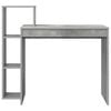 vidaXL Schreibtisch mit Regal Betongrau 100 x 40 x 90 cm Holzwerkstoff