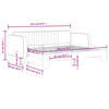vidaXL Tagesbett Ausziehbar Rosa 80x200 cm Samt