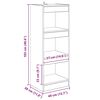 vidaXL B&uuml;cherregal Braun 40 x 30 x 103 cm Holzwerkstoff