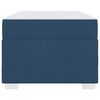 vidaXL Bettrahmen mit Matratze Blau 80 x 200 cm Stoff