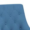 vidaXL Esszimmerst&uuml;hle 2 Stk. Drehbar Blau Stoff