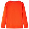Kinder-Langarmshirt Hellorange 104