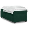 vidaXL Boxspringbett mit Matratze Dunkelgr&uuml;n 80x200 cm Samt