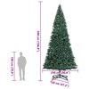 vidaXL K&uuml;nstlicher vorbeleuchteter Weihnachtsbaum mit Kugelset 500 cm