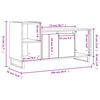 vidaXL TV-Schrank R&auml;uchereiche 100x35x55 cm Holzwerkstoff