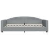 vidaXL Tagesbett mit Matratze Hellgrau 100x200 cm Stoff