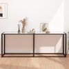 vidaXL Konsolentisch Wei&szlig; Marmor-Optik 200x35x75,5 cm Hartglas