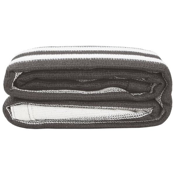 vidaXL Zeltteppich 300x400 cm Anthrazit und Wei&szlig;