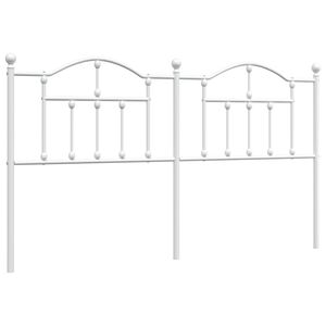 vidaXL Ersatz-Kopfteil Metall Wei&szlig; 180 cm