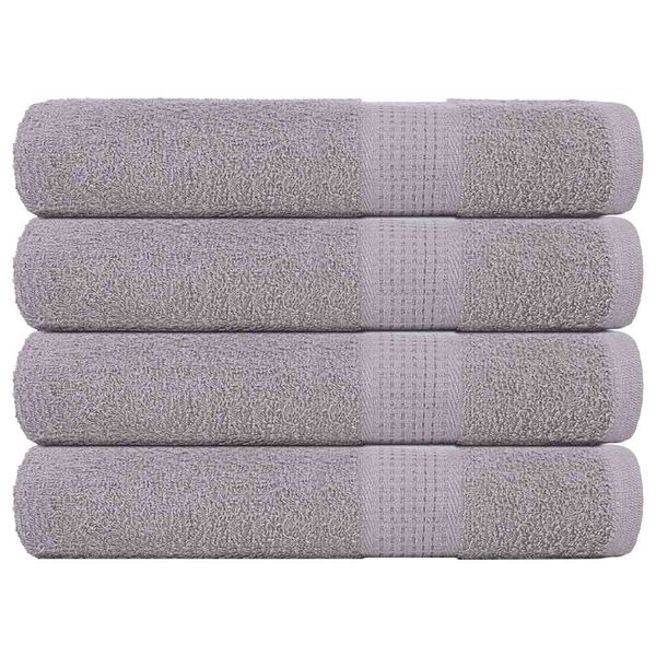 vidaXL Handt&uuml;cher FROGN 4 Stk. Grau 100x200 cm 360 g/m&sup2;