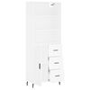 vidaXL Highboard Wei&szlig; 69,5x34x180 cm Holzwerkstoff