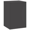 vidaXL Pflanzenst&auml;nder 2 pcs Schwarz 24 x 24 x 35 cm Stahl