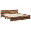 vidaXL Bettrahmen mit Kopfteil Altholz 200 x 200 cm Holzwerkstoff