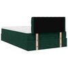 vidaXL Ottoman-Bett mit Matratze Dunkelgr&uuml;n 120x200 cm Samt