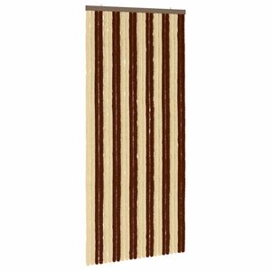 vidaXL Insektenschutzvorhang Chenille Braun und Beige 100 x 220 cm
