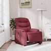 vidaXL Massagesessel Elektrisch Weinrot Stoff