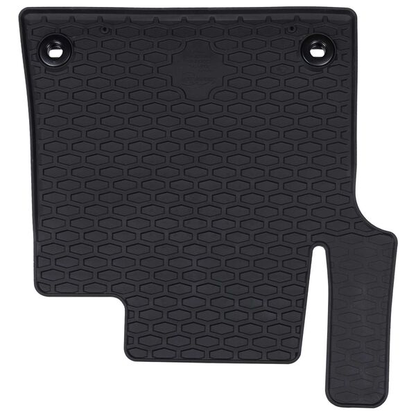 vidaXL Autofu&szlig;matte 3 pcs Schwarz Gummi
