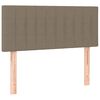 vidaXL Boxspringbett mit Matratze Taupe 80x200 cm Stoff