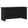 vidaXL Aufbewahrungstruhe mit Speicher Schwarze Eiche 100 x 40 x 50 cm
