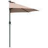 vidaXL Garten-Sonnenschirm Taupe 294 x 150 x 224 cm