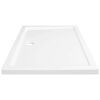 vidaXL Duschtasse ABS Rechteckig Wei&szlig; 70x100 cm