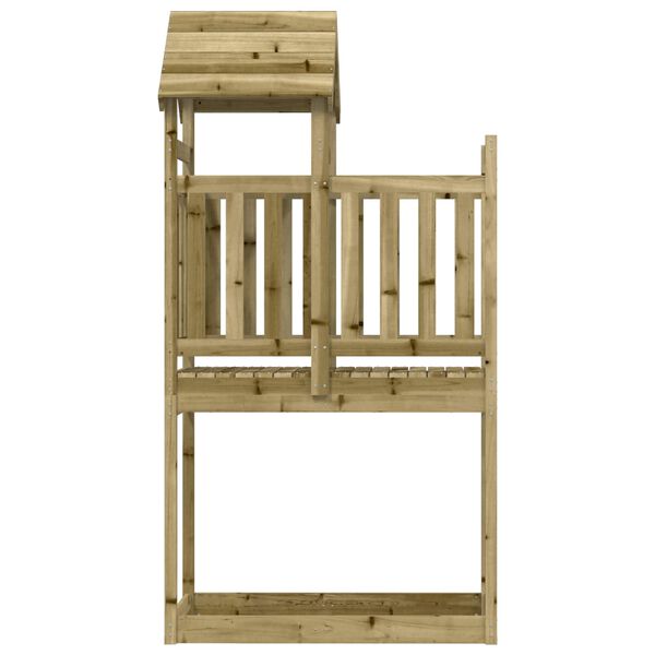 vidaXL Spielturm Braun Massives impr&auml;gniertes Holz