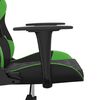 vidaXL Gaming-Stuhl Schwarz und Gr&uuml;n Kunstleder