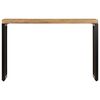 vidaXL Konsolentisch 120x35x76 cm Stahl und Massivholz Mango