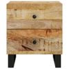 vidaXL Nachttische 2 Stk. 40x33x46 cm Massivholz Mango