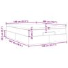 vidaXL Ottoman-Bett mit Matratze Dunkelbraun 140x200 cm Stoff