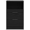 vidaXL Nachttisch 2 pcs Schwarz Eichen-Optik 40 x 35 x 65 cm