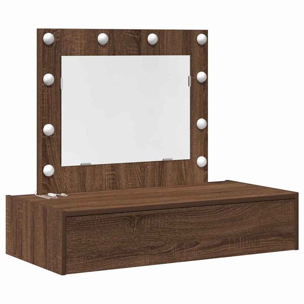 vidaXL Schminktisch mit Schubladen Braun 83 x 40 x 70 cm Holzwerkstoff