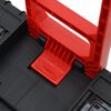 vidaXL Werkzeug-Trolley Schwarz und Rot Polypropylen
