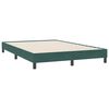 vidaXL Boxspringbett mit Matratze Dunkelgr&uuml;n 140x220 cm Samt