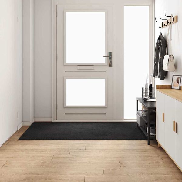 vidaXL Teppichläufer Schwarz 100 x 200 cm 100% Polypropylen Tuft