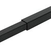 vidaXL Verstellbarer Fenster-Sicherheitsbalken 3 pcs Schwarz Stahl