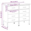 vidaXL Werkbank mit Schubladen 2 pcs Rot und Grau 100 x 55 x 85 cm