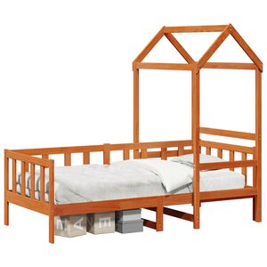 vidaXL Tagesbett Set 2 Stk. Wachsbraun Massives Kiefernholz
