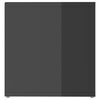 vidaXL TV-Schr&auml;nke 2 Stk. Hochglanz-Grau 72x35x36,5 cm Holzwerkstoff