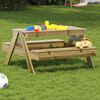 vidaXL Picknicktisch f&uuml;r Kinder 88x97x52 cm Impr&auml;gniertes Kiefernholz