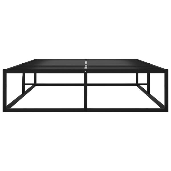 vidaXL Bettgestell Schwarz Metall 120x200 cm