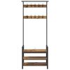 vidaXL Garderobenst&auml;nder Altholz 75 x 34 x 184 cm Holzwerkstoff