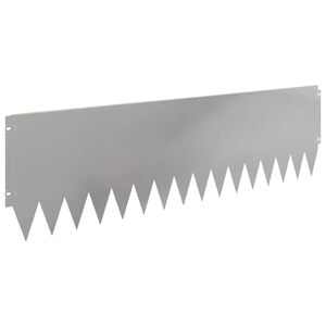 vidaXL Raseneinfassung 20 pcs 103 x 30 cm Stahl Silber