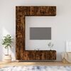 vidaXL 7-tlg. TV-Schrank-Set R&auml;uchereiche Holzwerkstoff
