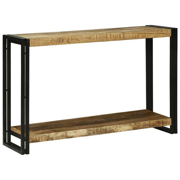 vidaXL Konsolentisch mit Regal Braun 120 x 33 x 75 cm Massivholz Mango