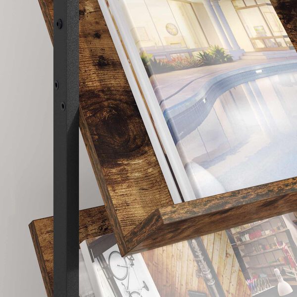 vidaXL Magazinregal Ger&auml;ucherte Eiche 68 x 40 x 123.5 cm Holzwerkstoff