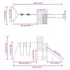 vidaXL Spielturm Massivholz Douglasie