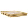 vidaXL Massivholzbett ohne Matratze 135x190 cm Eichenholz