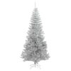 vidaXL Weihnachtsbaum mit 300 LEDs mit St&auml;nder Silber 210 cm PET